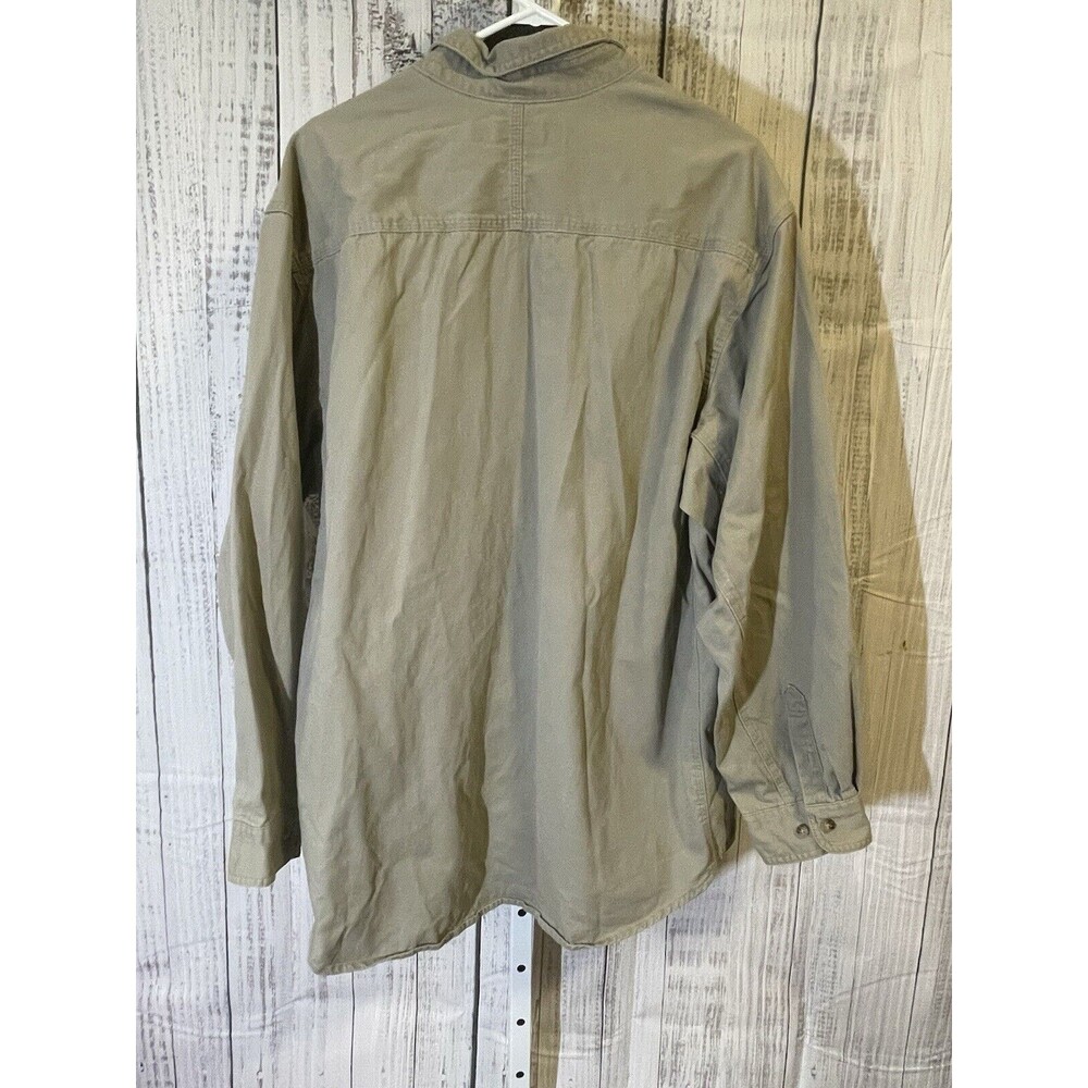 Wrangler Riggs Workwear Long Sleeve Shirt Men’s XXL Khaki Heavyweight - Picture 4 of 4